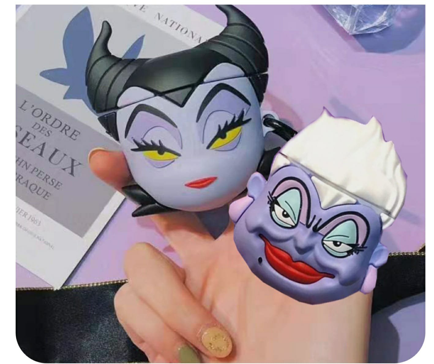 Funda 3D Diseño Malefica Airpods Generacion 1 y 2