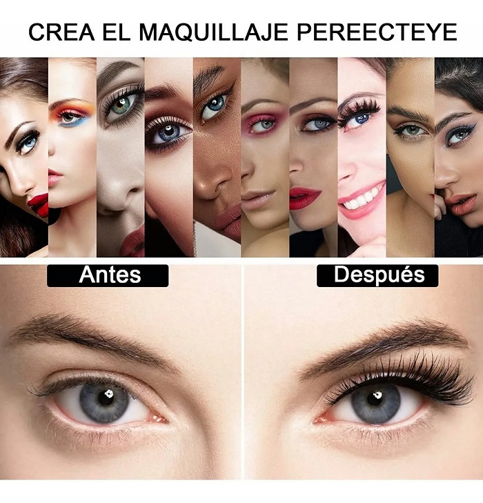 5 Pares de Pestañas Magneticas con delineador