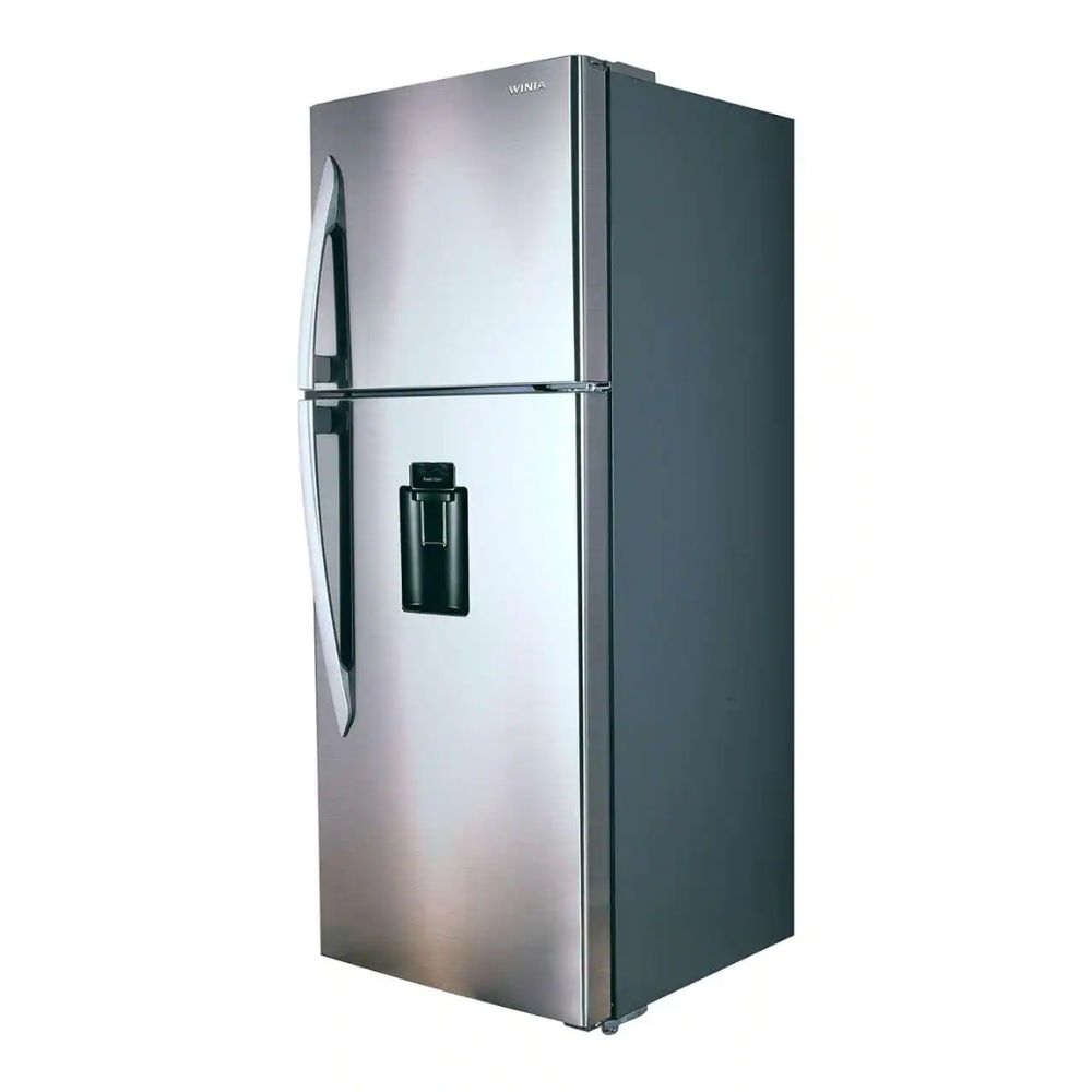 Refrigerador 16 pies top mount c/dispensador silver marca winia