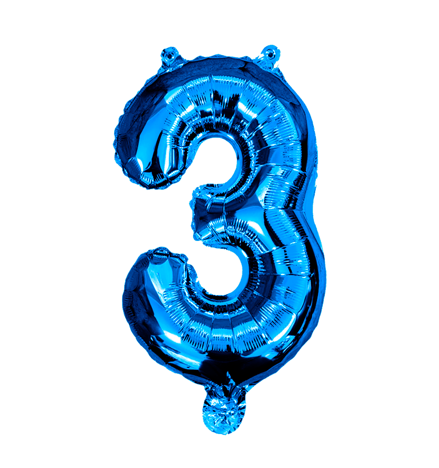 Globos Del Número 3 De Papel De Aluminio De 26 Pulgadas/66 Cms Oro Plata Azul Rey Fuchsia Rosa Negro Rojo Rose Gold Arcoiris Pastel Y Azul Turquesa