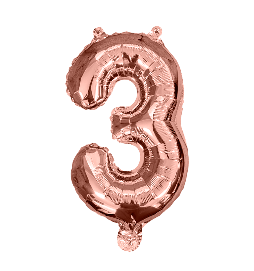 Globos Del Número 3 De Papel De Aluminio De 26 Pulgadas/66 Cms Oro Plata Azul Rey Fuchsia Rosa Negro Rojo Rose Gold Arcoiris Pastel Y Azul Turquesa