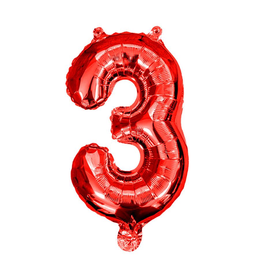 Globos Del Número 3 De Papel De Aluminio De 26 Pulgadas/66 Cms Oro Plata Azul Rey Fuchsia Rosa Negro Rojo Rose Gold Arcoiris Pastel Y Azul Turquesa