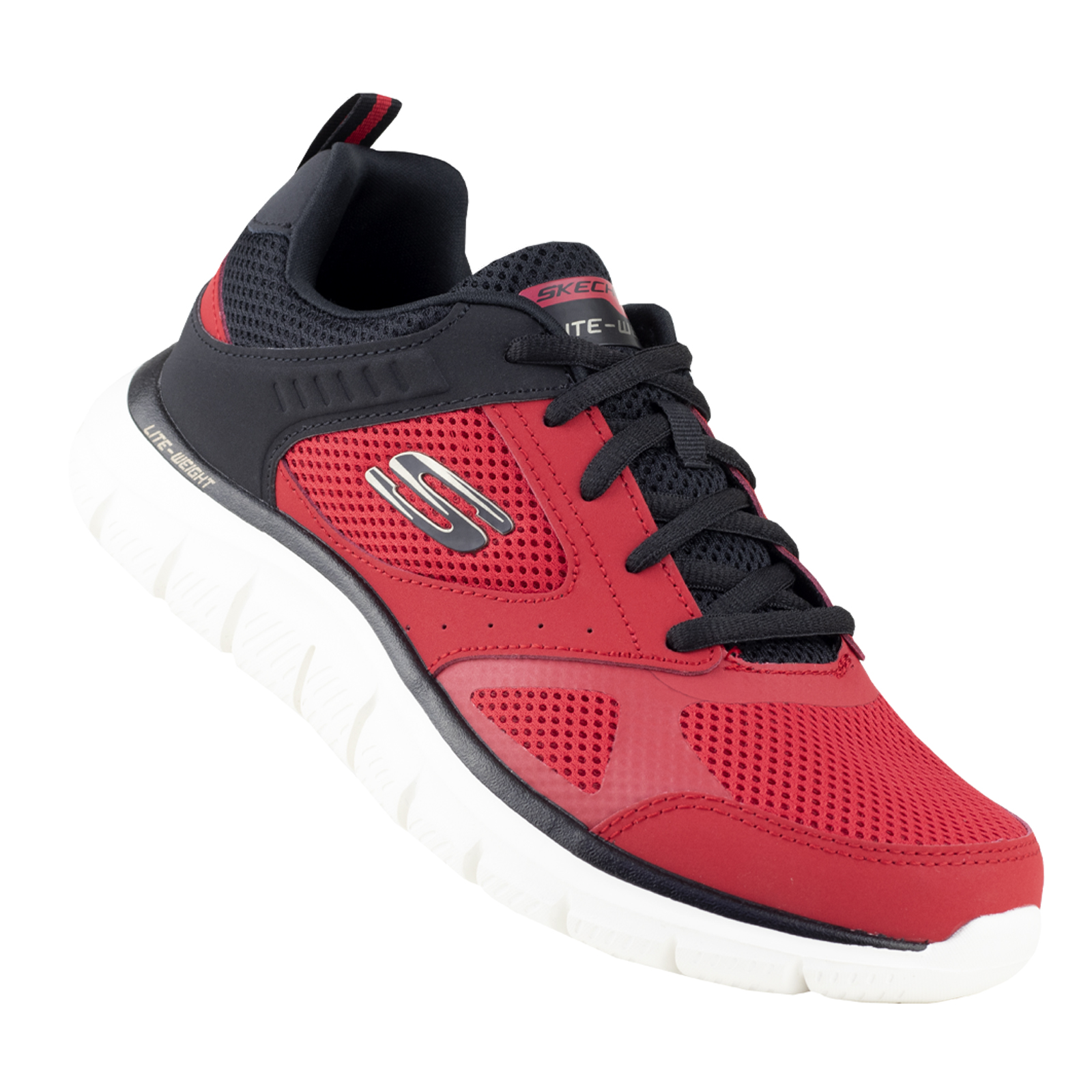 TENIS SKECHERS SPORT 232398 ROJO HOMBRE ORIGINAL MEMORY FOAM