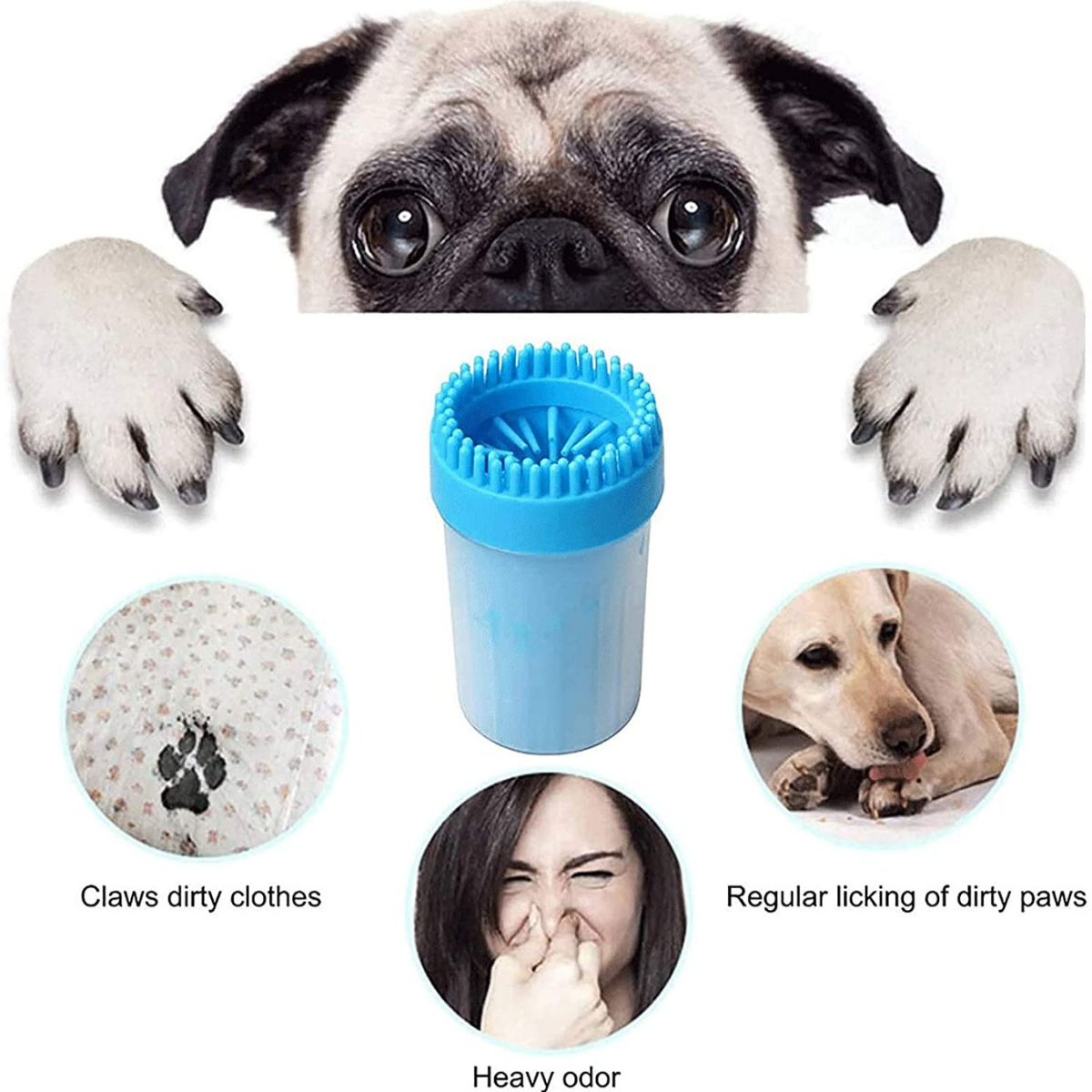 Limpiador de Patas para Perros - Z-Color - Cerdas Suaves de Silicón