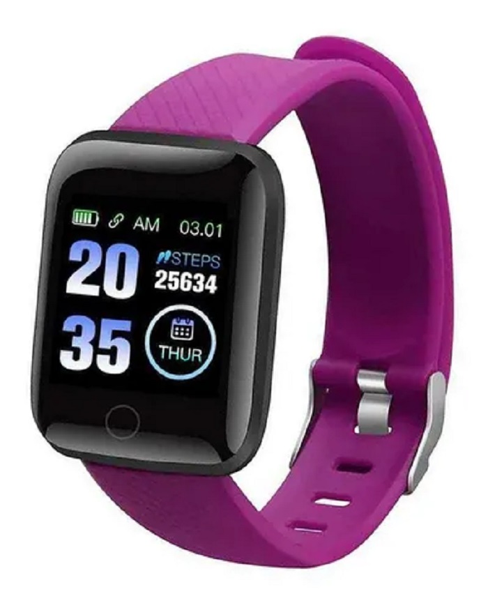 Smartwatch Monitor De Ritmo Cardiaco Deportes Morado