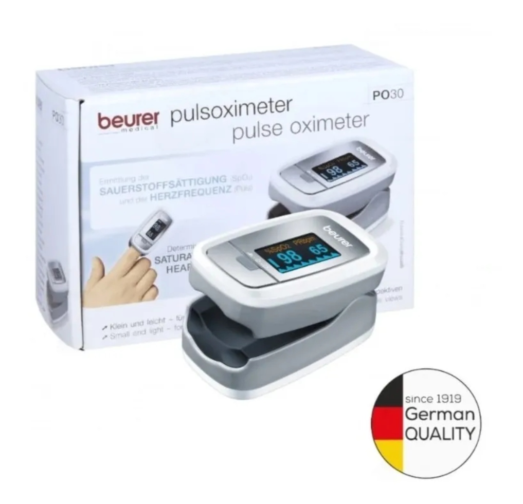 Oxímetro Monitor De Pulso Cardiaco Para Dedo Beurer Po 30