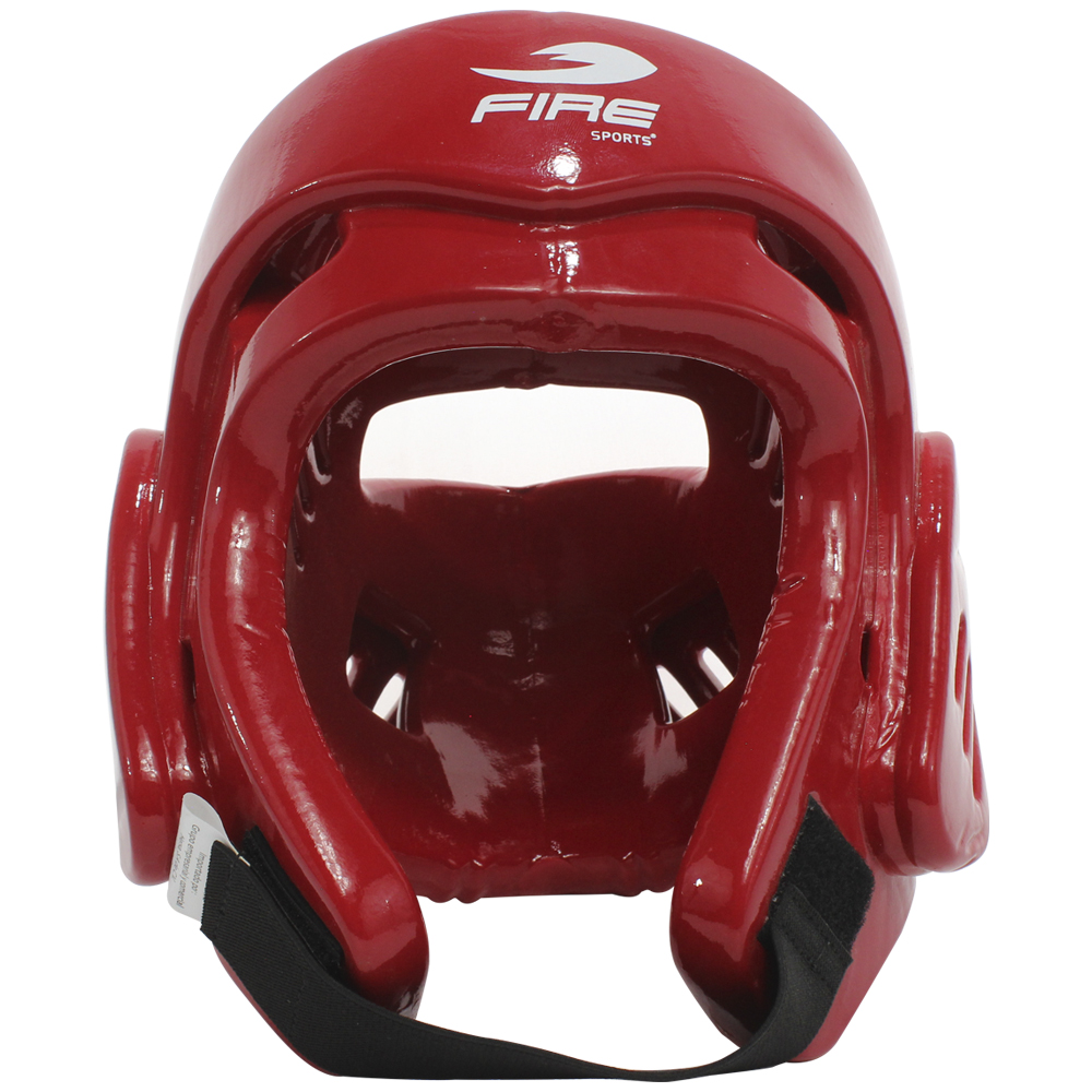 Careta Abierta para Taekwondo/Karate Fire Sports Rojo