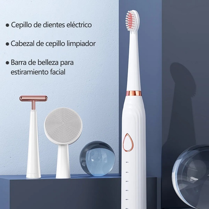 Cepillo De Dientes Eléctrico Y Cepillo De Limpieza 3 En 1