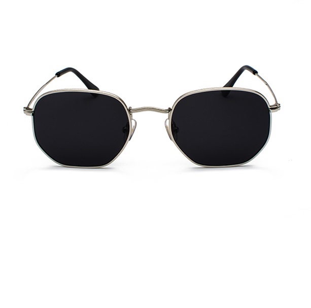Lentes De Sol Estilo Clásico Cooper Geométrico Casual PLATEADO Unisex Polarizado Uv400 ENKY