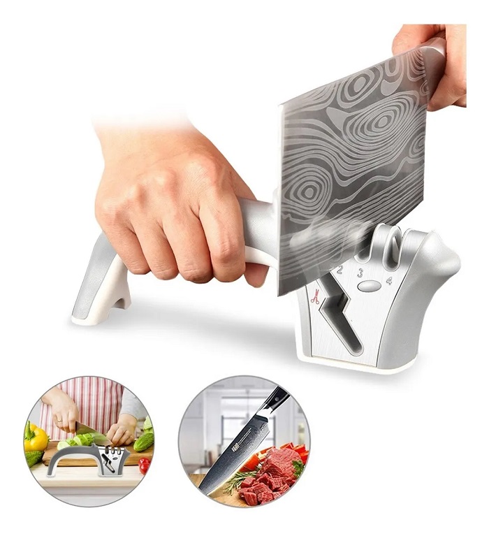 Afilador De Cuchillos/tijeras Con 4 Etapas De Afilado.