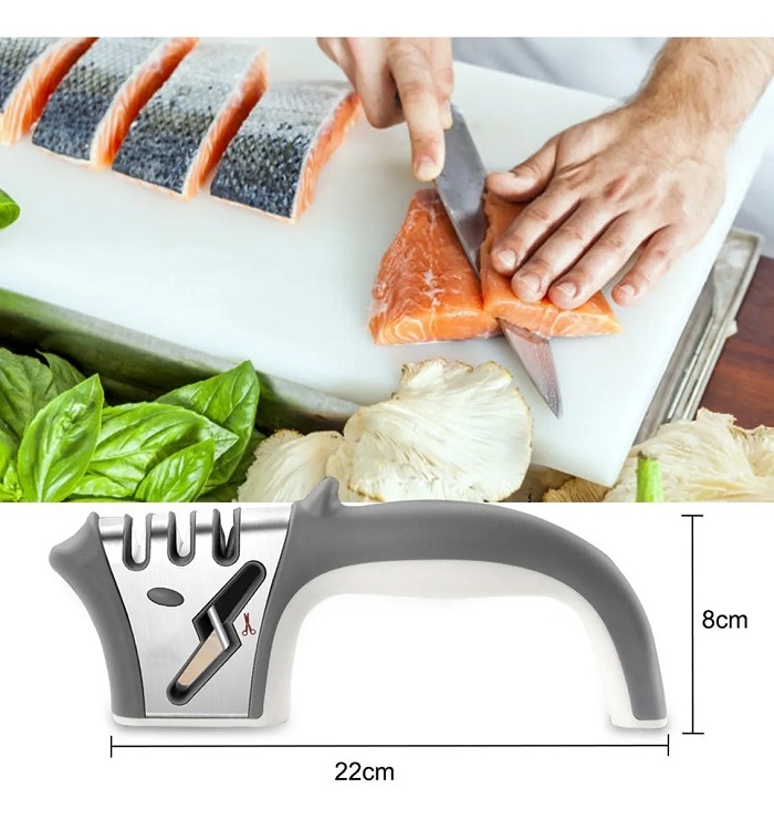 Afilador De Cuchillos/tijeras Con 4 Etapas De Afilado.