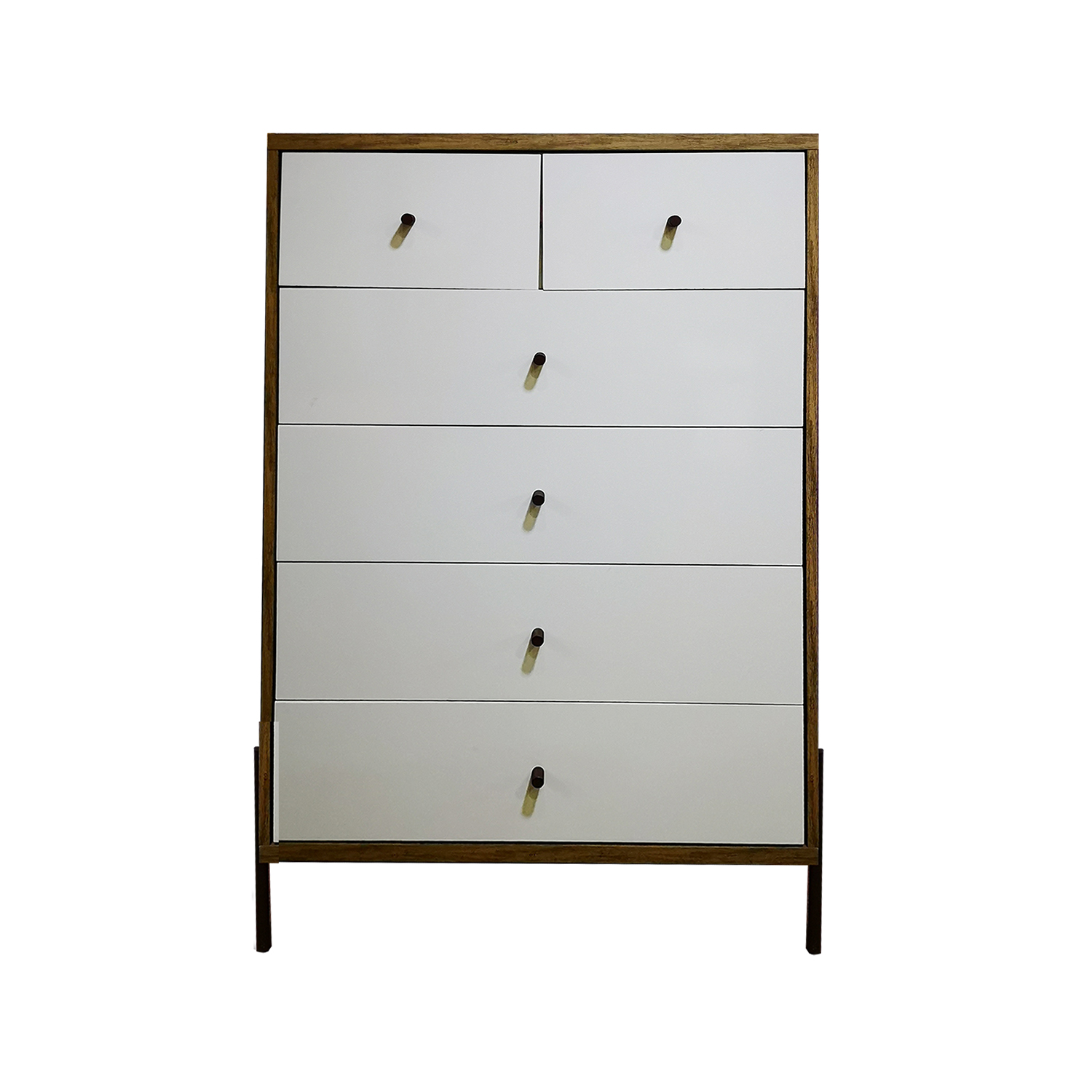 Cómoda reinicia 21 muebles vertical cajones blancos Joy.