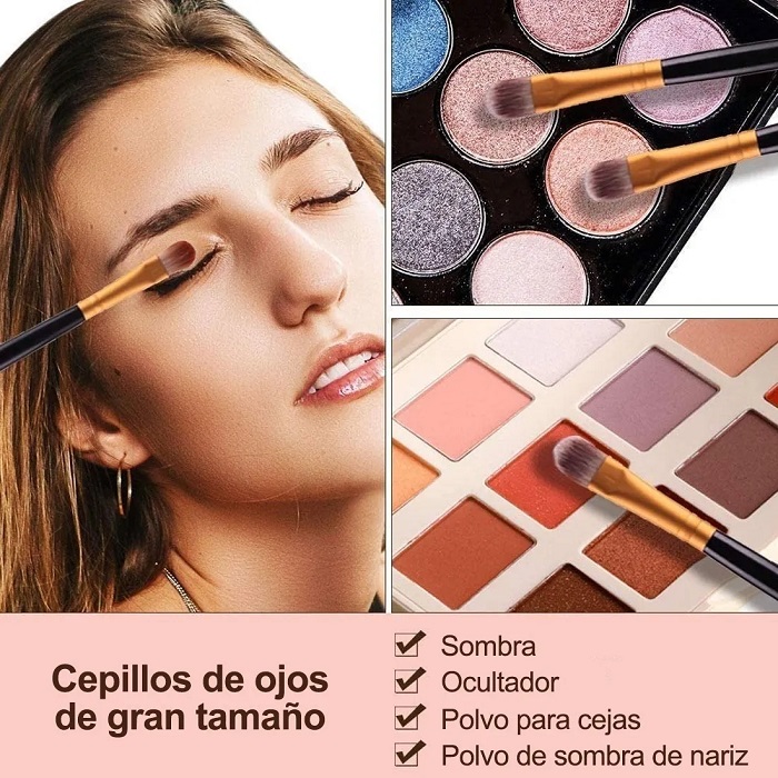 Juego De Brochas De Maquillaje Profesional De 20 Piezas