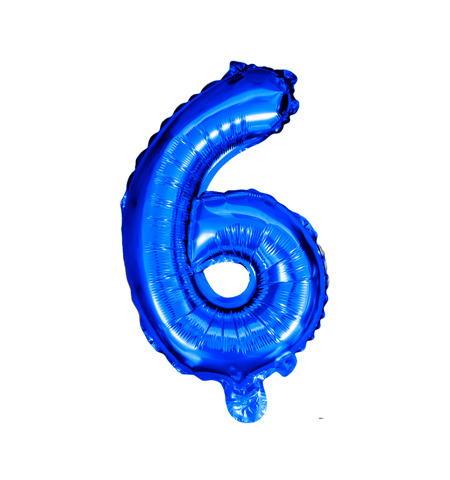 Globos Del Número 6 De Papel De Aluminio De 26 Pulgadas/66 Cms Oro Plata Azul Rey Fuchsia Rosa Negro Rojo Rose Gold Arcoiris Pastel Y Azul Turquesa