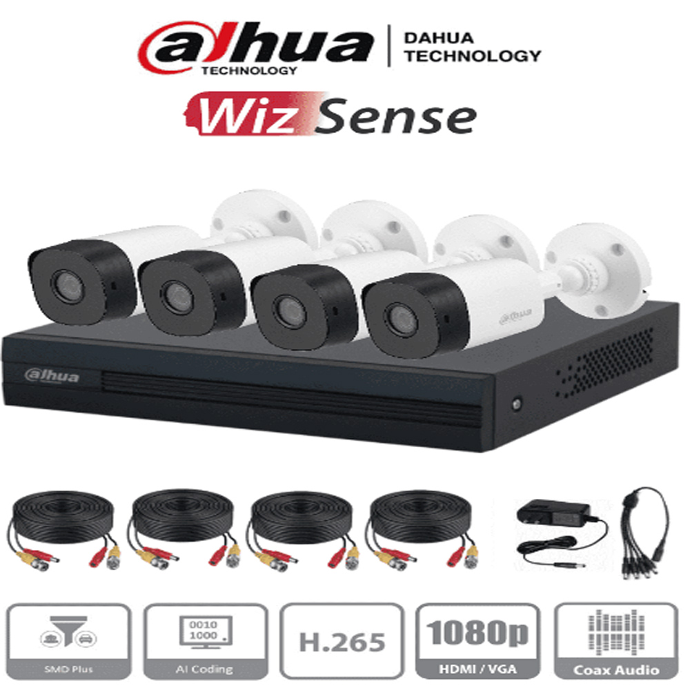 Kit Dvr 4 canales 720p Dahua