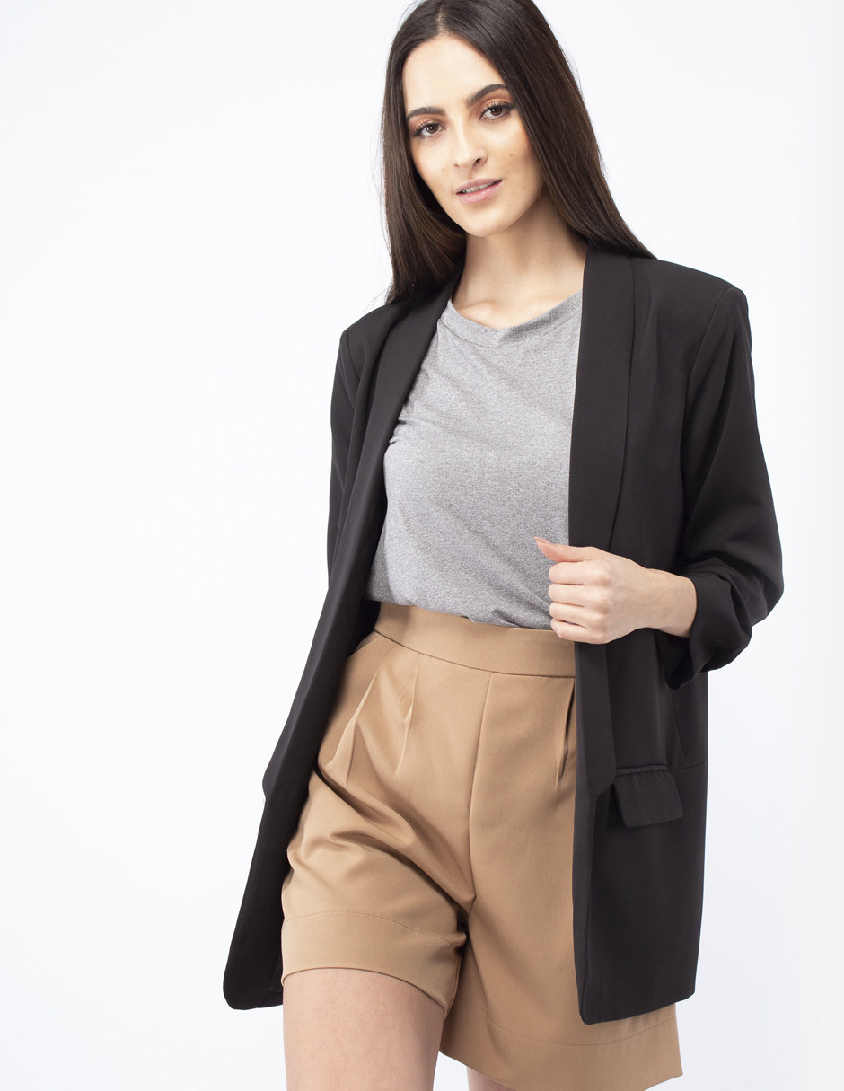 Short cintura alta con bolsas AMAD para dama 