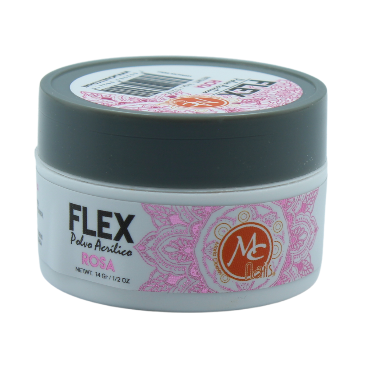 Mc Nails Flex Polvo Acrílico Básico 1/2 Onza. Uñas Acrílicas Rosa