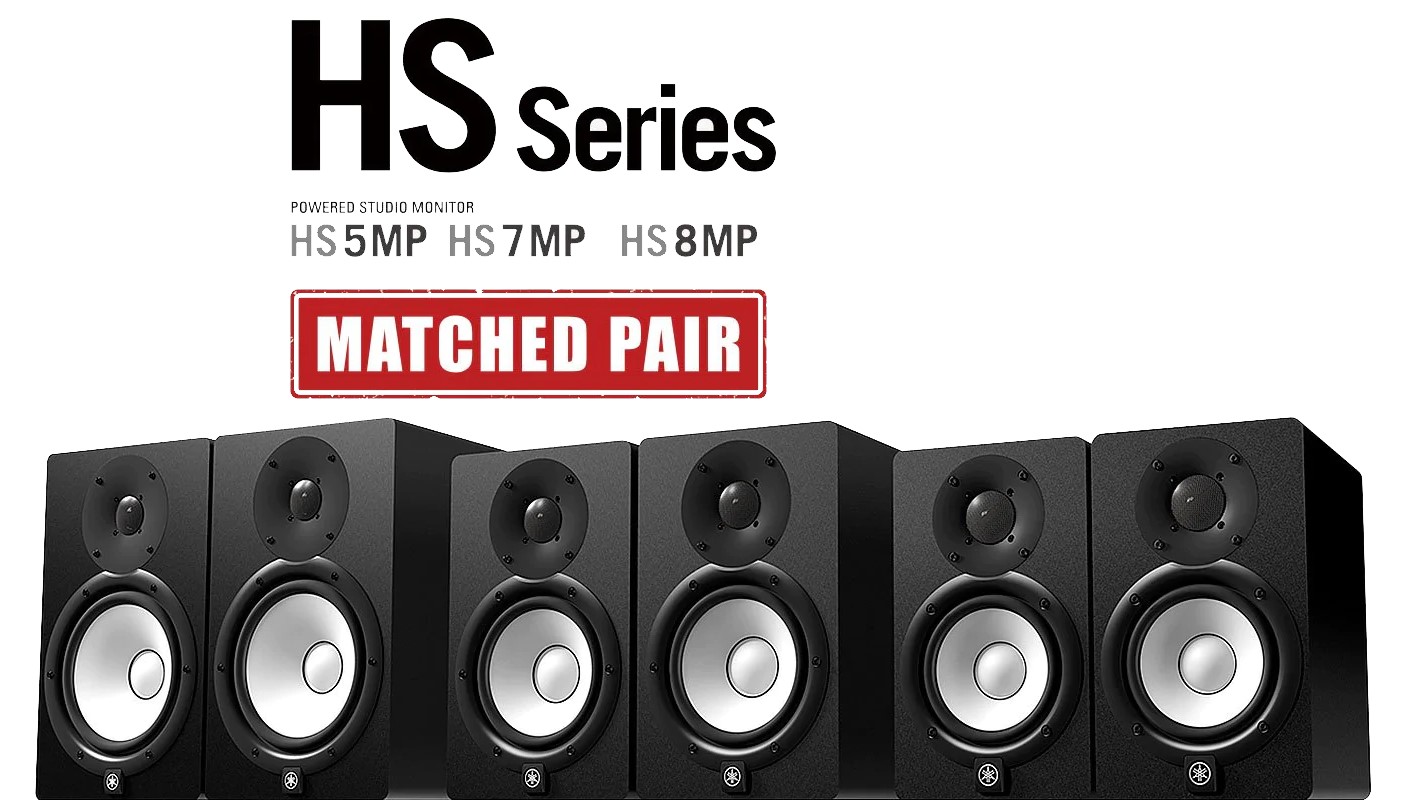 Par de Monitores para Estudio 8" Yamaha HS8MP- Negro