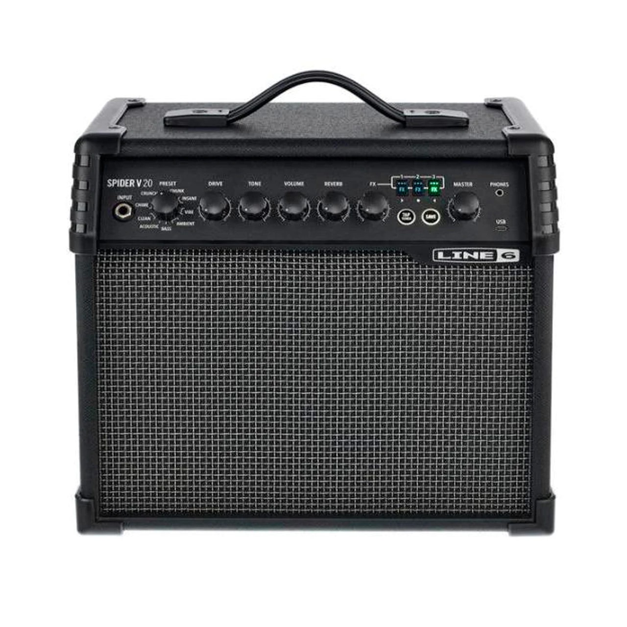 Amplificador Para Guitarra 20W Line 6 Spider V - Negro