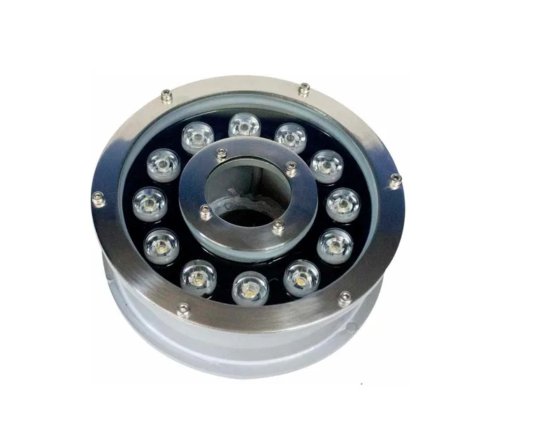 Lampara Led Rgb Sumergible Para Fuente 12w 24v