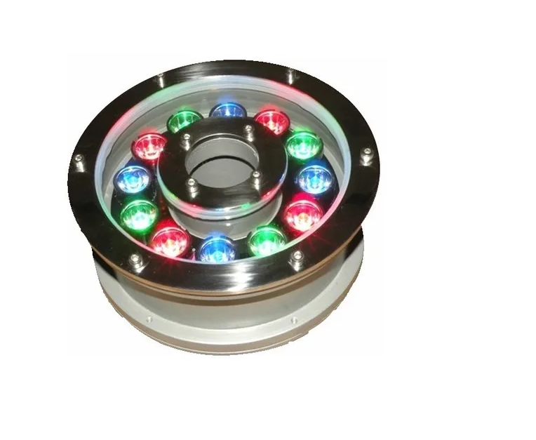 Lampara Led Rgb Sumergible Para Fuente 12w 24v