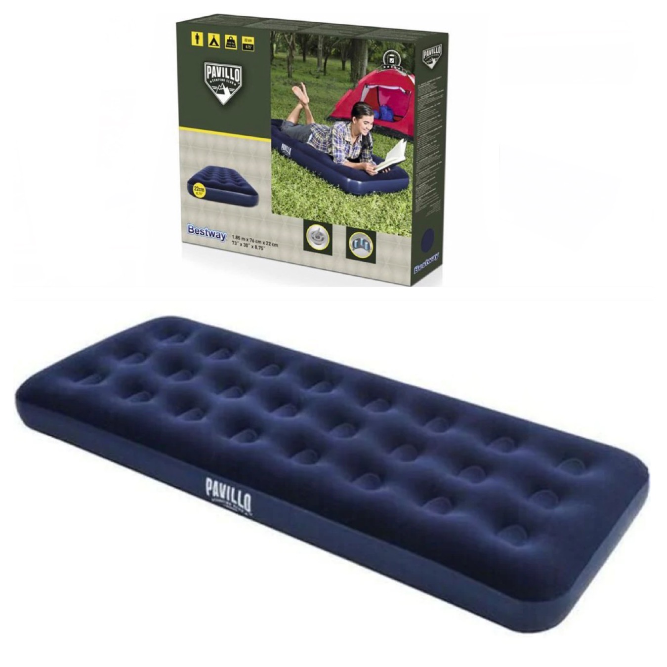 Colchón inflable individual Bestway Pavillo