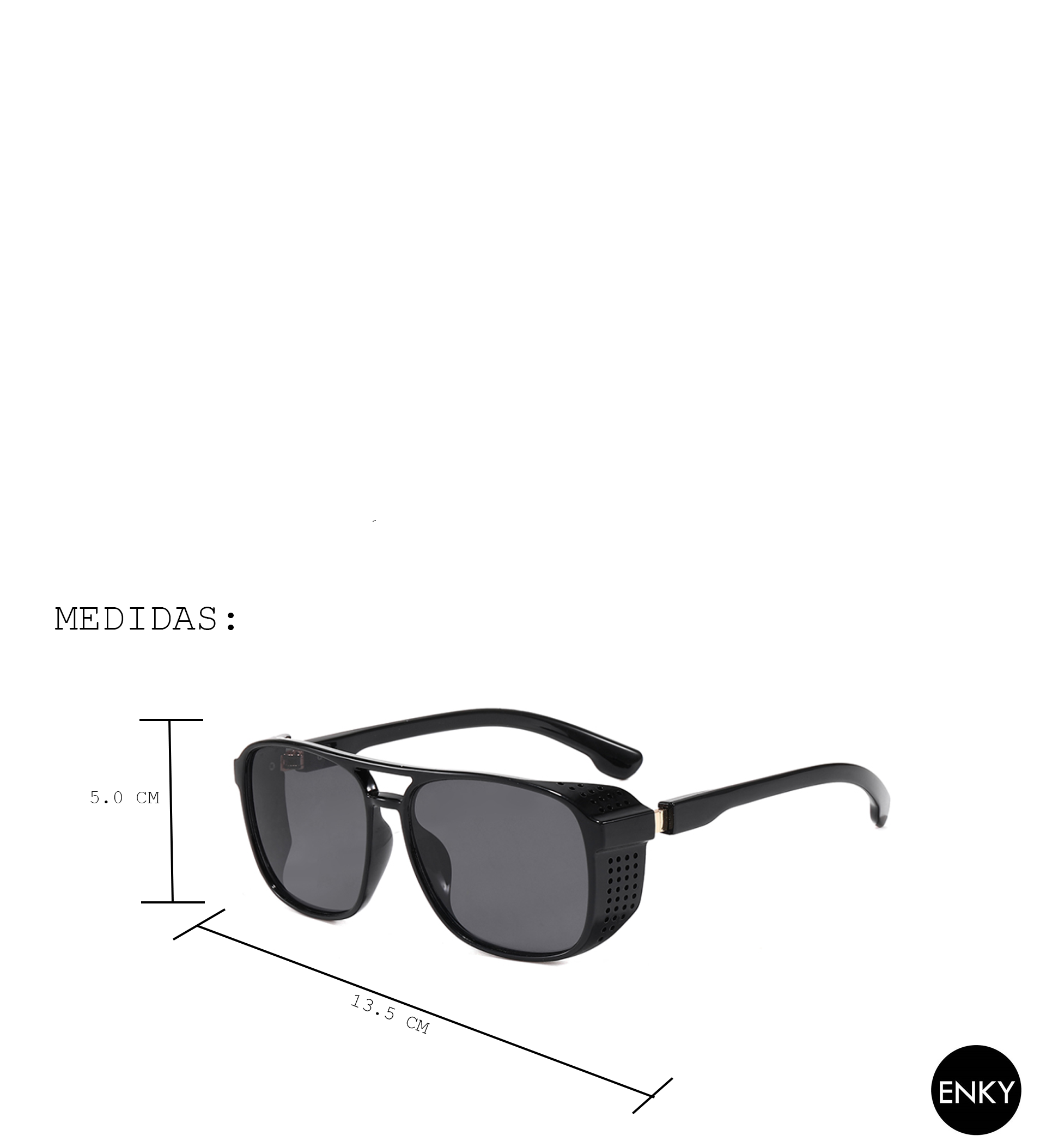 Lentes de sol estilo Steampunk Clásico Elegante Unisex Con filtro uv400 