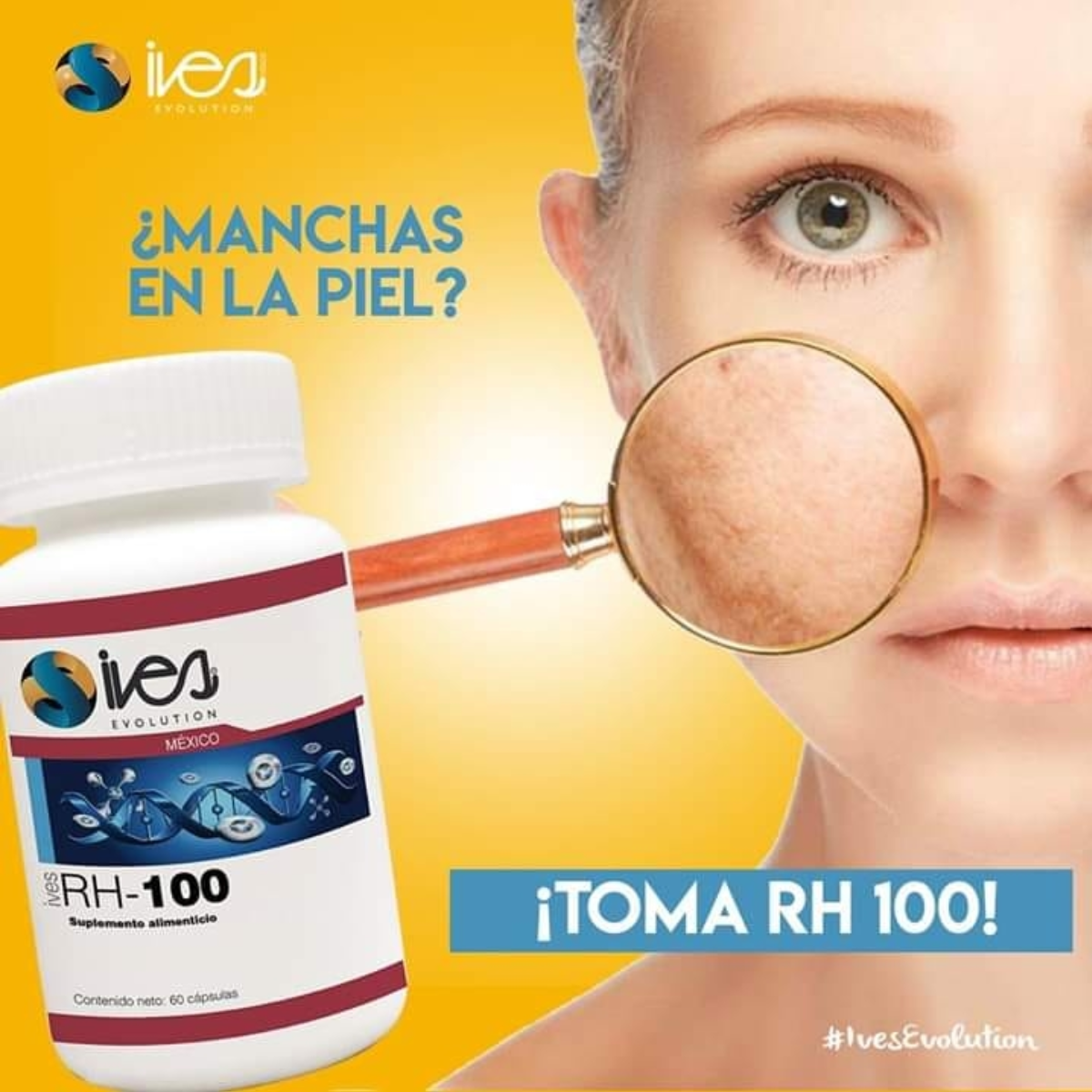 RH-100 Ives México Silimarina Diente de león Alcachofa Boldo 60 Cáps.