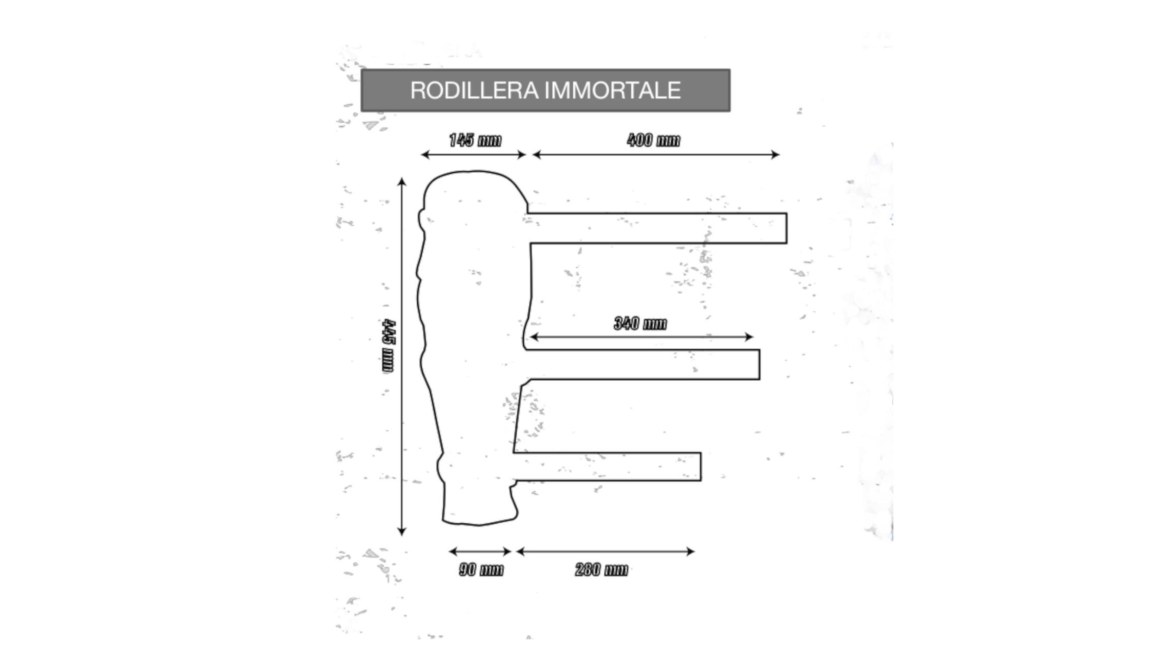 RODILLERA IMMORTALE ARTICULADA AZUL UNITALLA AJUSTABLE MTB MOTOCROSS