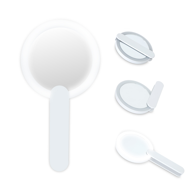 Espejo con Luz LED para Maquillaje Plegable y Portátil Redlemon