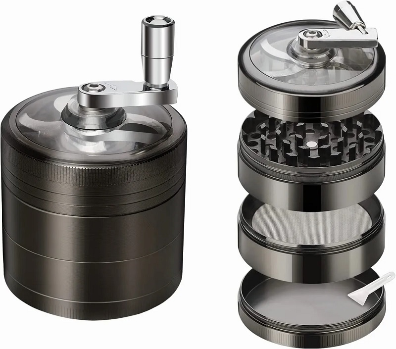 Moledor De La Hierba Especias color Negro