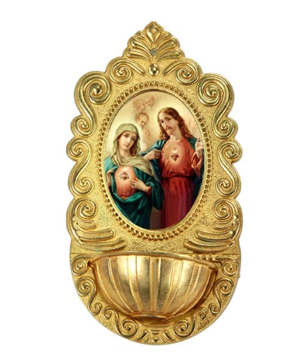 Adorno de pila de la Virgen de Guadalupe hecho en metal para colgar en pared en varios colores