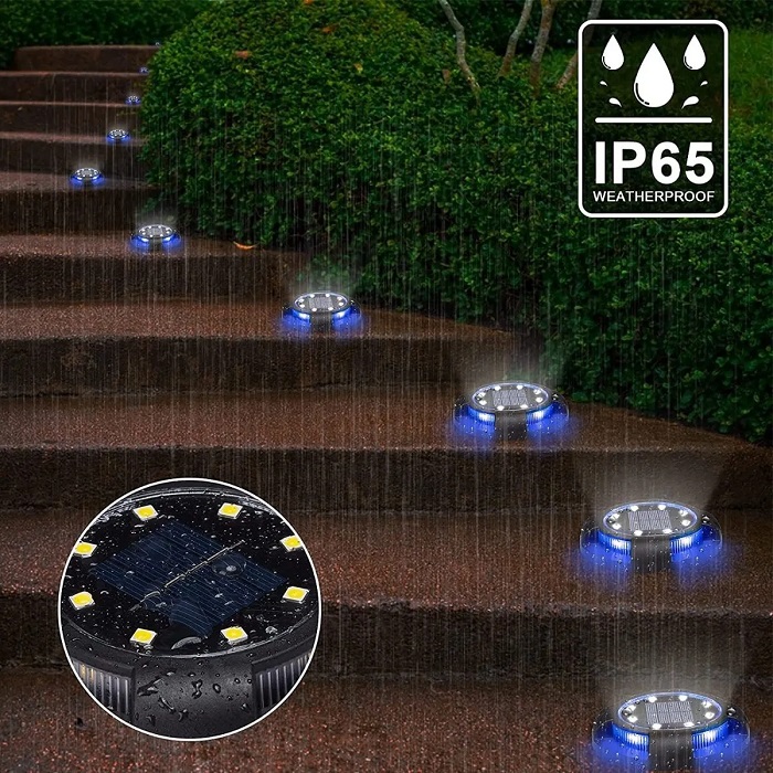 12 Led Luz Blanca Solar de Camino 