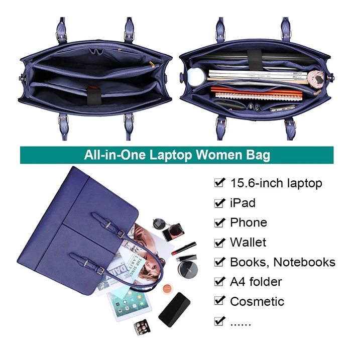 Bolsa Elegante Y Casual Para Dama Azul Marino