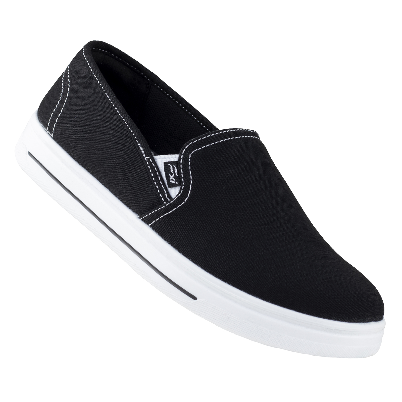 TENIS DE METER ESTILO SLIP ON CLÁSICOS FLEXI 101813 NEGRO