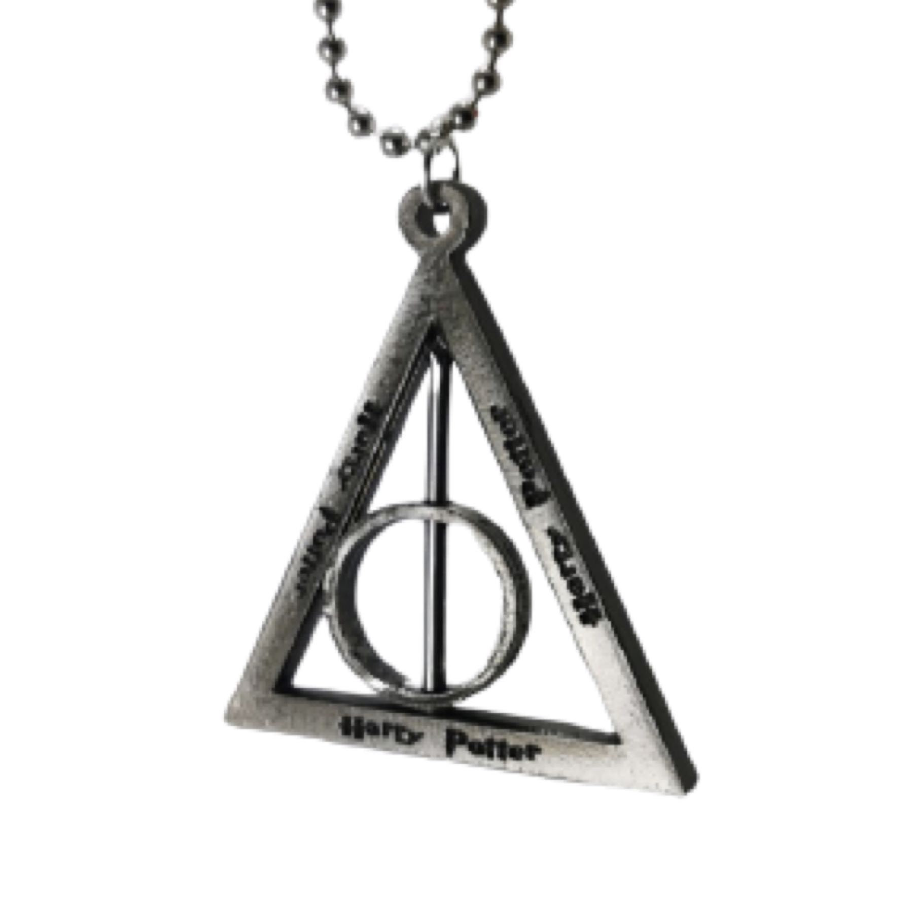 Collar Harry Potter Dije Reliquias de la muerte Hermione Símbolo Triangulo Lord Voldemort Señor de la Muerte