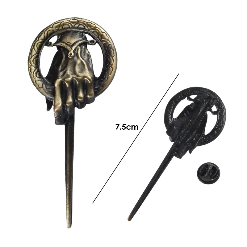 Pin Game of Thrones Broche Mano del Rey Dorado Stark Baratheon Targaryen Lannister Tyrion Juego de Tronos