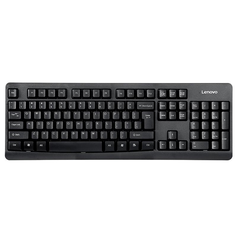 Teclado Lenovo Essential, Alámbrico, USB, Negro 