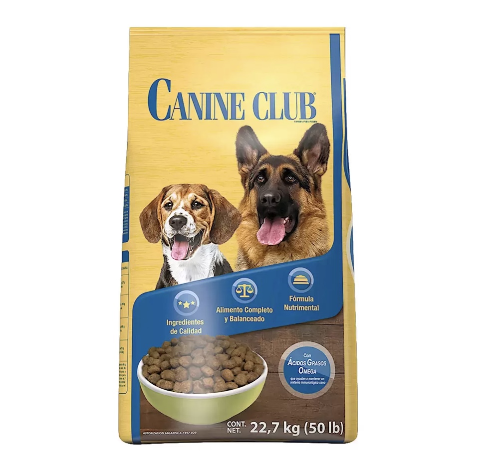 Canine Club Croquetas Alimento para Perro, costal de 22.7 kg