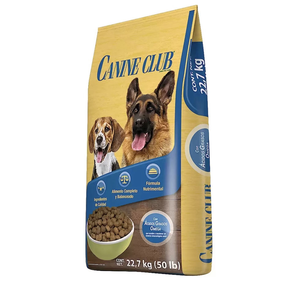 Canine Club Croquetas Alimento para Perro, costal de 22.7 kg