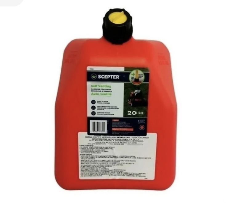 Tanque Bidón Para Gasolina 20 Litros Portátil Scepter