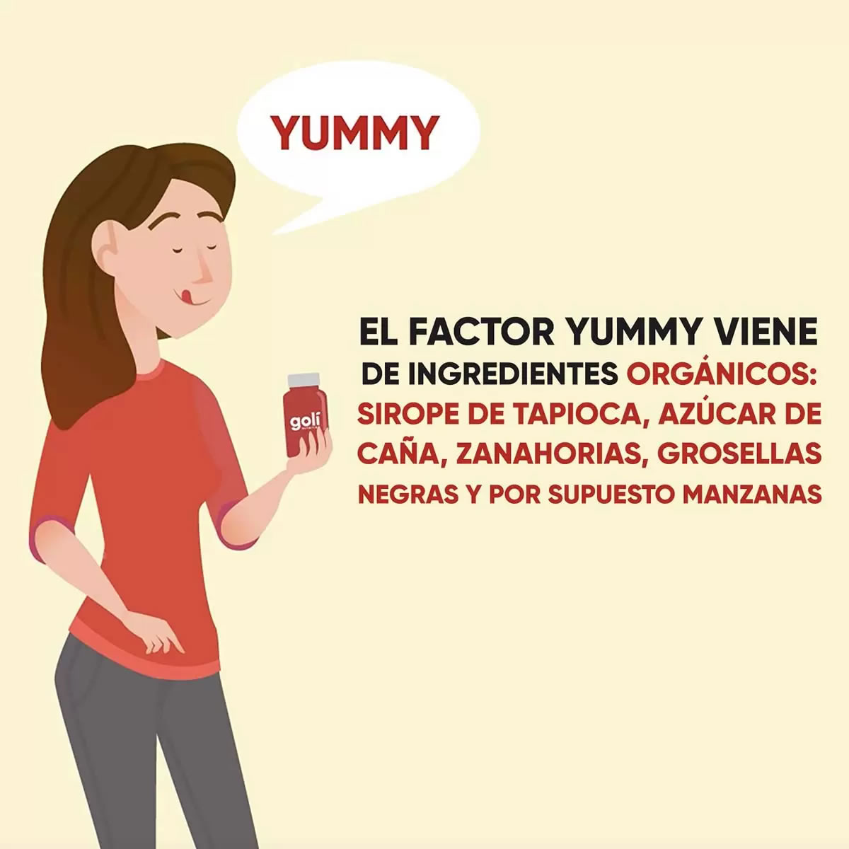 Gomitas de Vinagre de Manzana 2 Pz de 60 c/u Goli 666065 CST