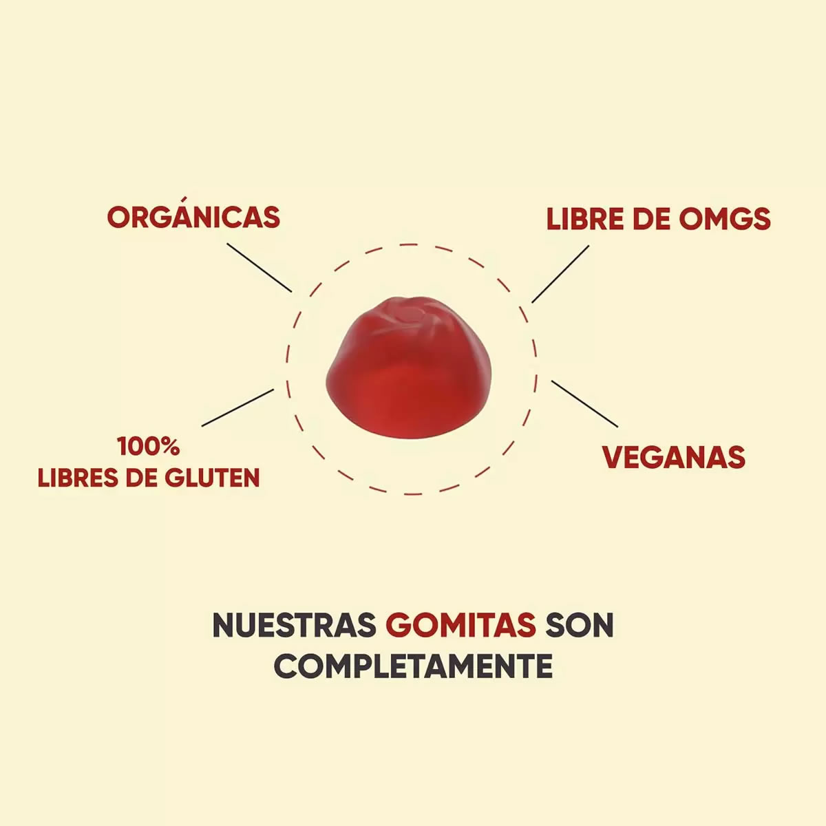 Gomitas de Vinagre de Manzana 2 Pz de 60 c/u Goli 666065 CST