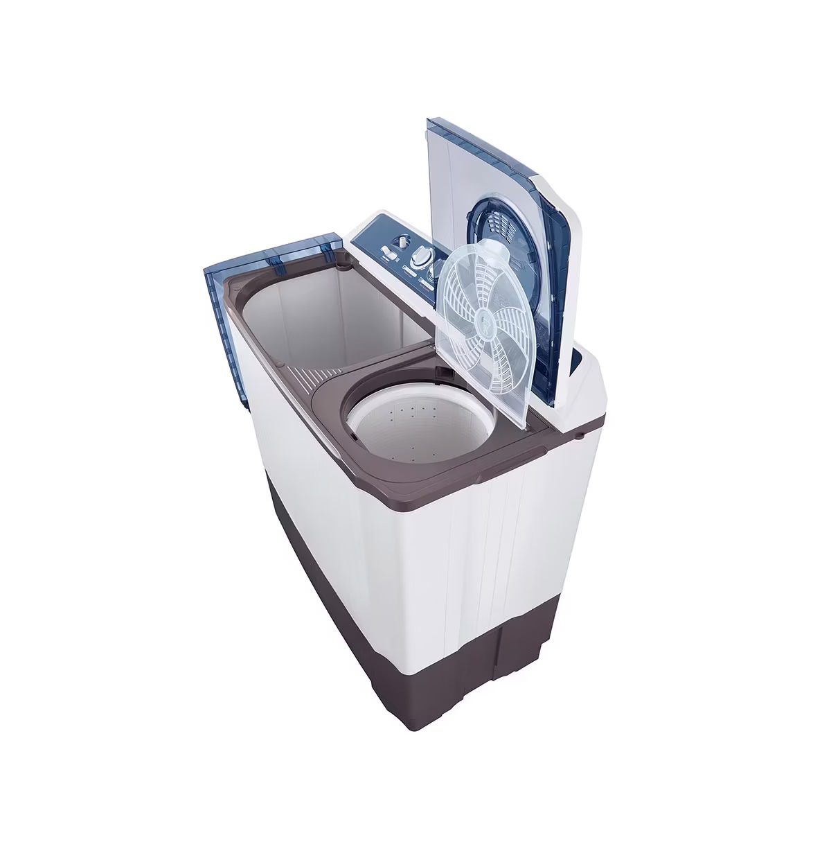 Lavadora LG Doble Tina semiautomática lava/centrifuga WP18WAR capacidad 18 kg Blanca carga superior