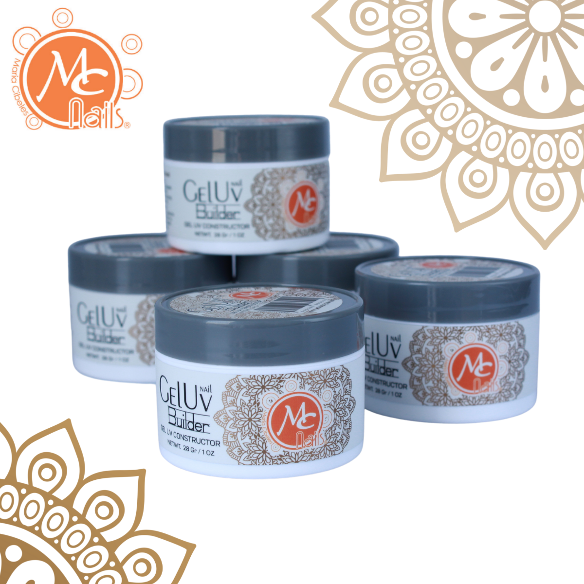 Nail Gel Uv Constructor 1 Oz, 3d, Uñas Acrílicas. Mc Nails