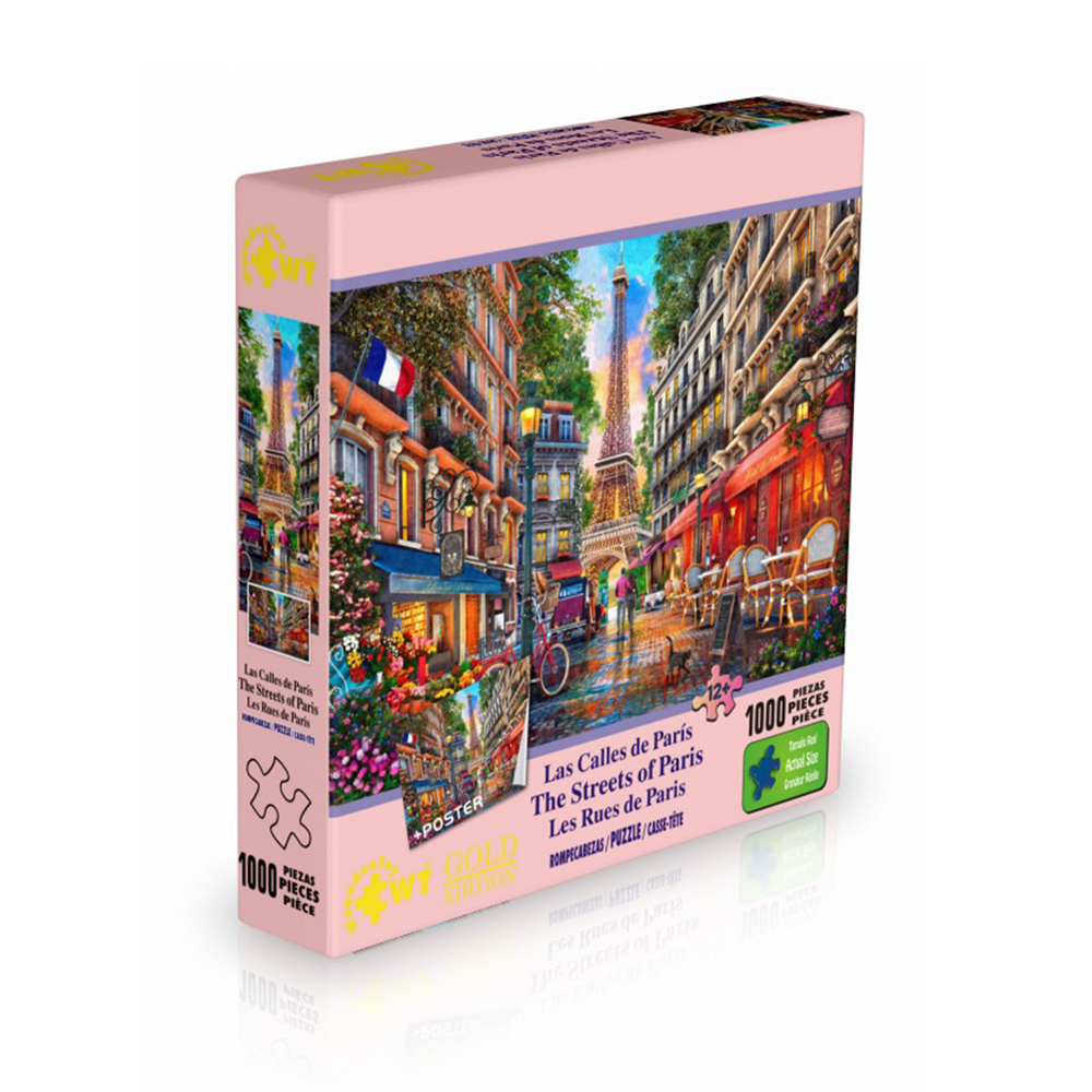 Rompecabezas WuundenToy 1,000 Piezas, Calle En París, Puzzles para Adultos, Niños y Adolescentes, Calidad Premium, Perfecto para Adorno de Interiores, Ideal para Regalo