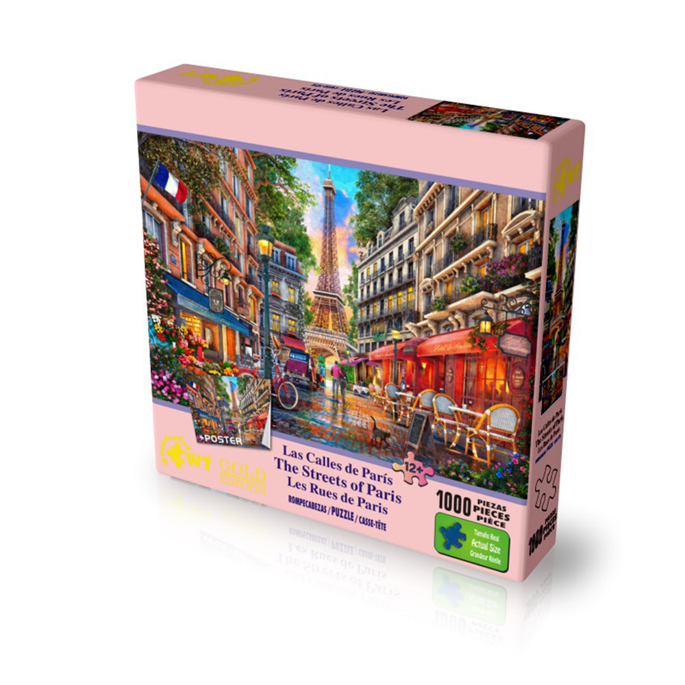 Rompecabezas WuundenToy 1,000 Piezas, Calle En París, Puzzles para Adultos, Niños y Adolescentes, Calidad Premium, Perfecto para Adorno de Interiores, Ideal para Regalo