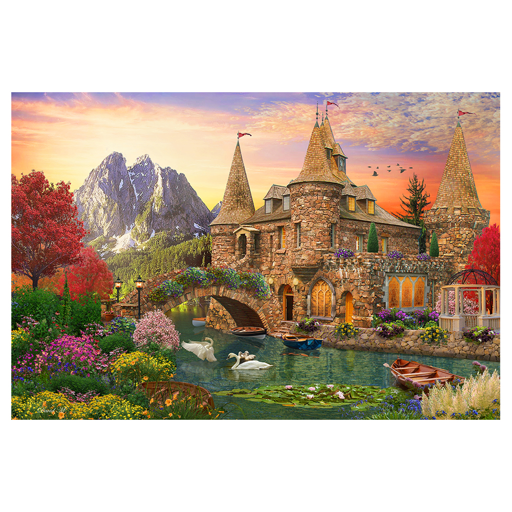 Rompecabezas WuundenToy 1,000 Piezas, Castillo de Fantasía, Puzzles para Adultos, Niños y Adolescentes, Calidad Premium, Perfecto para Adorno de Interiores, Ideal para Regalo