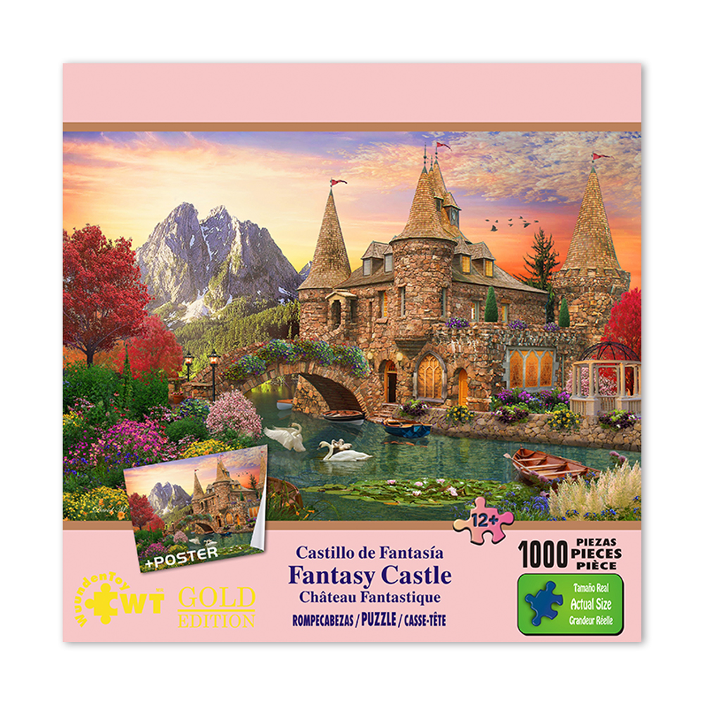 Rompecabezas WuundenToy 1,000 Piezas, Castillo de Fantasía, Puzzles para Adultos, Niños y Adolescentes, Calidad Premium, Perfecto para Adorno de Interiores, Ideal para Regalo