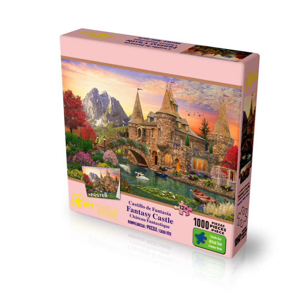 Rompecabezas WuundenToy 1,000 Piezas, Castillo de Fantasía, Puzzles para Adultos, Niños y Adolescentes, Calidad Premium, Perfecto para Adorno de Interiores, Ideal para Regalo